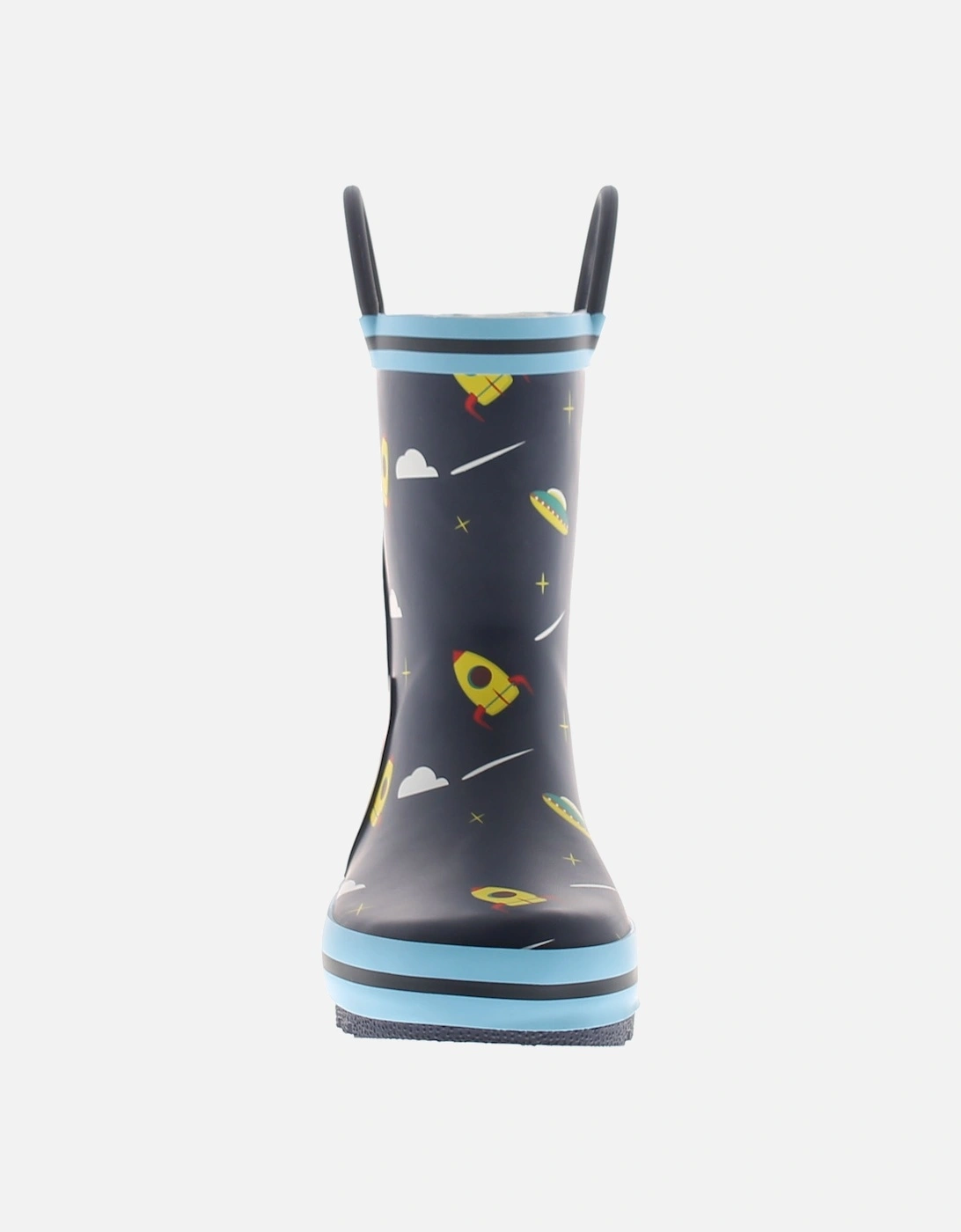Younger Childrens Wellies Rockets navy UK Size