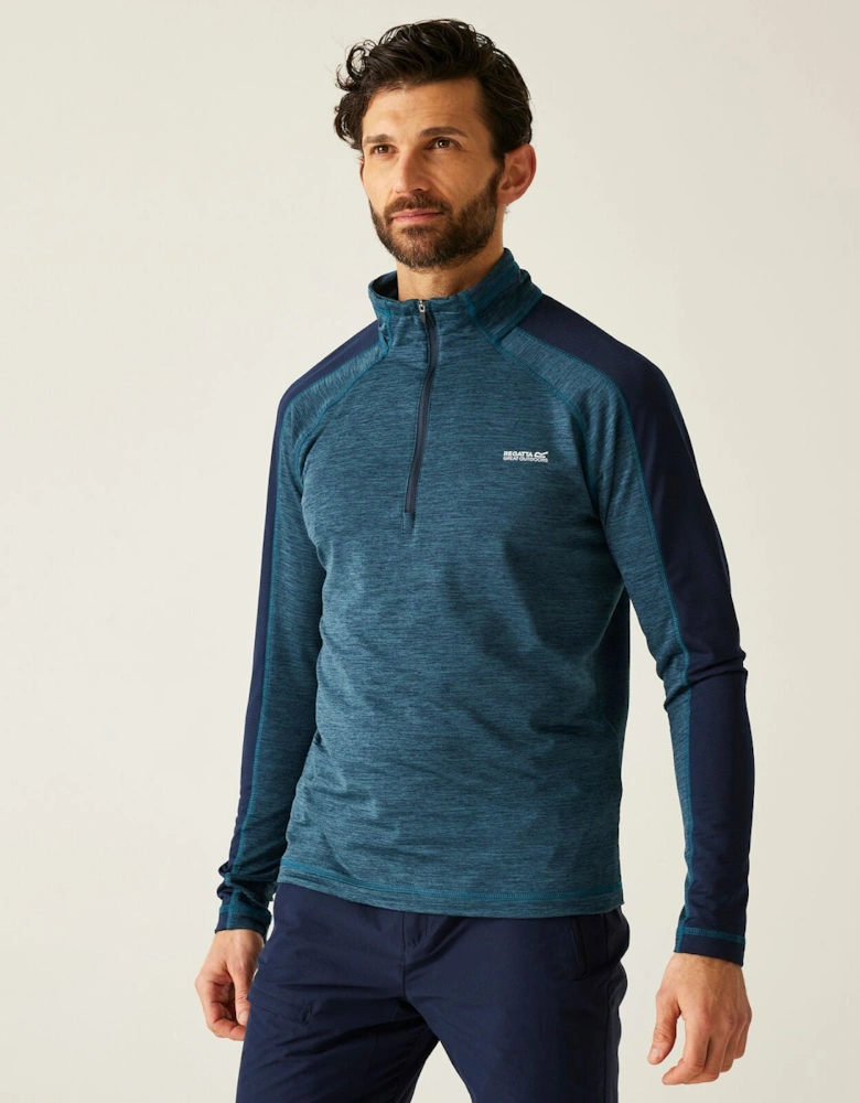 Mens Hepley Quick Drying Half Zip Fleece