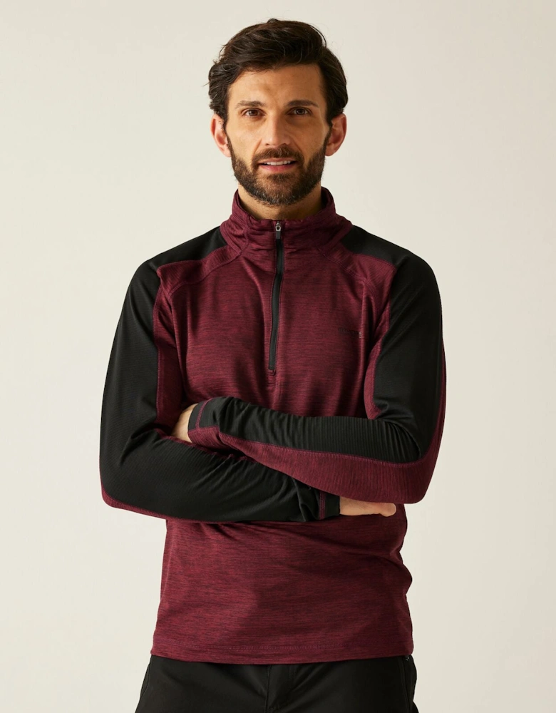 Mens Hepley Quick Drying Half Zip Fleece