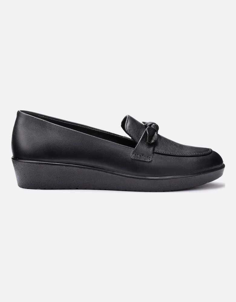 Amber Womens Low Wedge Loafers