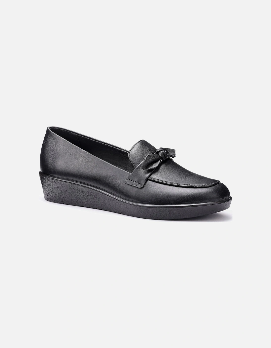 Amber Womens Low Wedge Loafers, 5 of 4