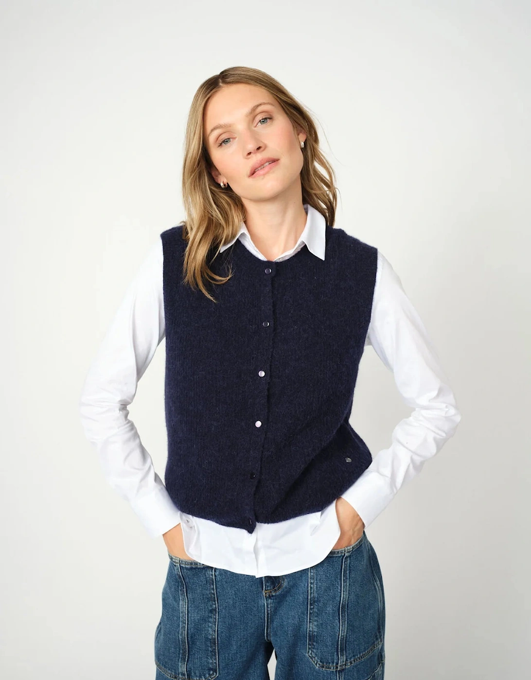 Mos Mosh Women's MM Almine Thora Knit vest - Size: 10/8