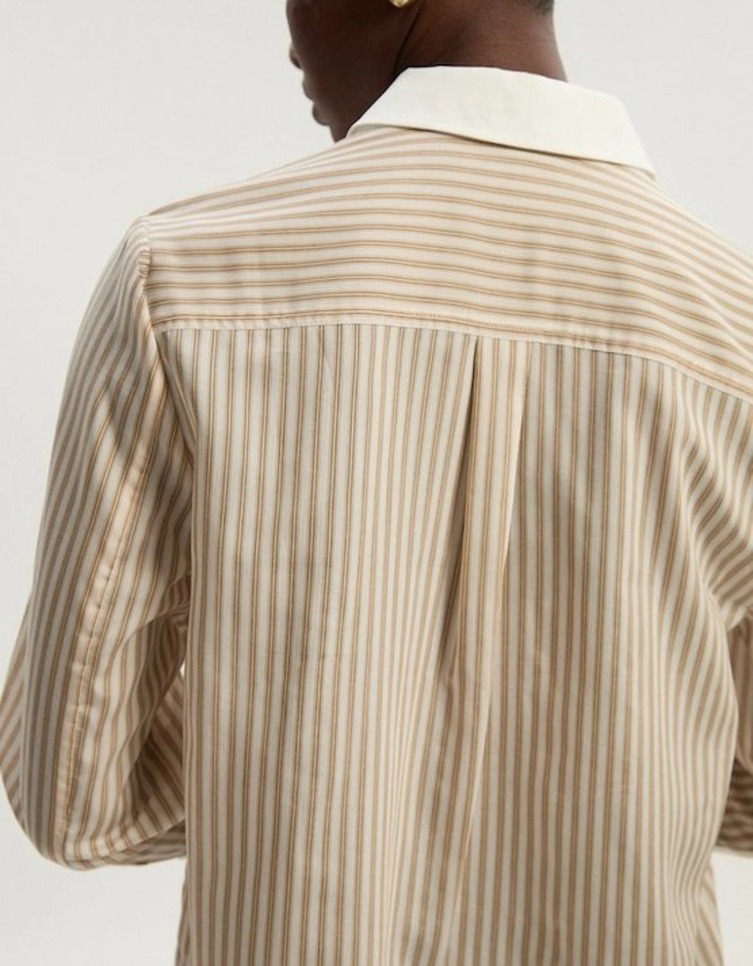 Contrast Collar Stripe Woven Shirt, 2 of 1