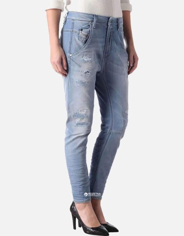 FAYZA-NE 0673M Womens Denim Jogg Jeans Tapered Leg Stretch Pants Fade New