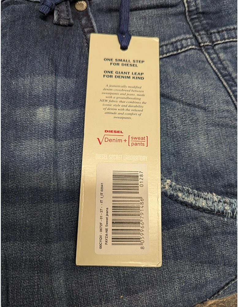 FAYZA-NE 0672F Womens Denim Jogg Jeans Blue Tapered Leg Stretch Pants NEW
