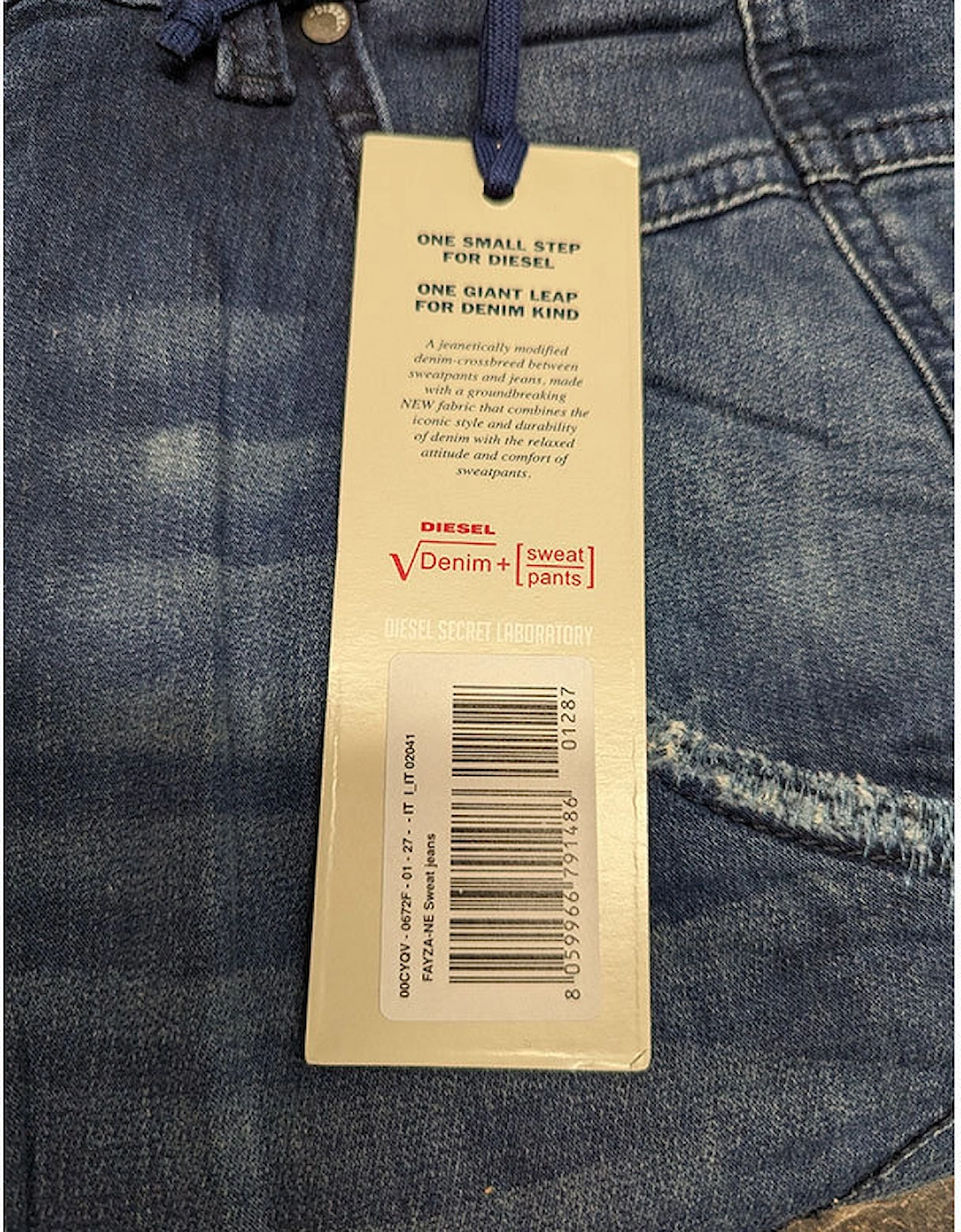 FAYZA-NE 0672F Womens Denim Jogg Jeans Blue Tapered Leg Stretch Pants NEW