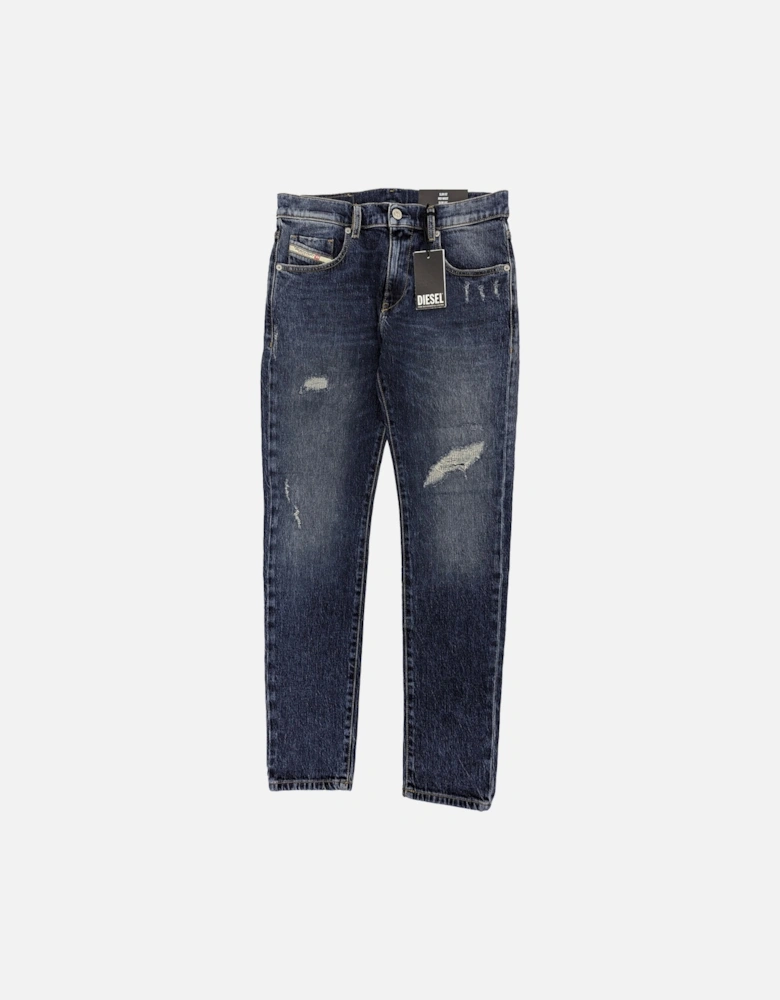 2019 D-STRUKT-R Mens Denim Jeans Slim Fit Mid Waist Cotton Workwear Pants