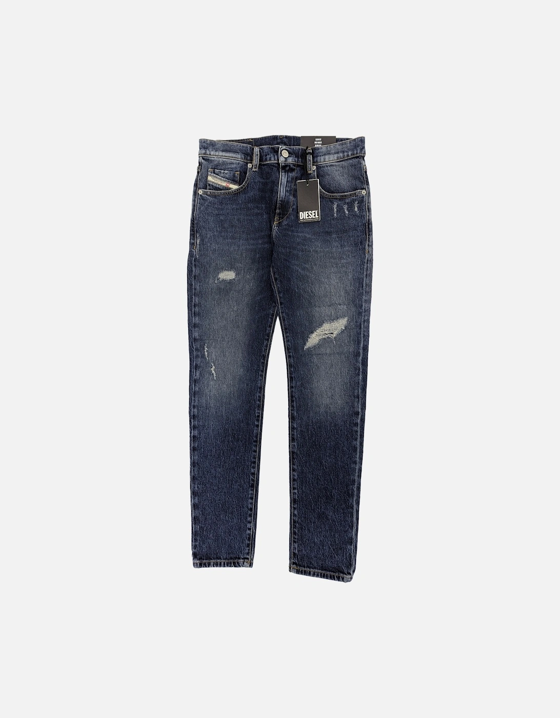 2019 D-STRUKT-R Mens Denim Jeans Slim Fit Mid Waist Cotton Workwear Pants, 8 of 7