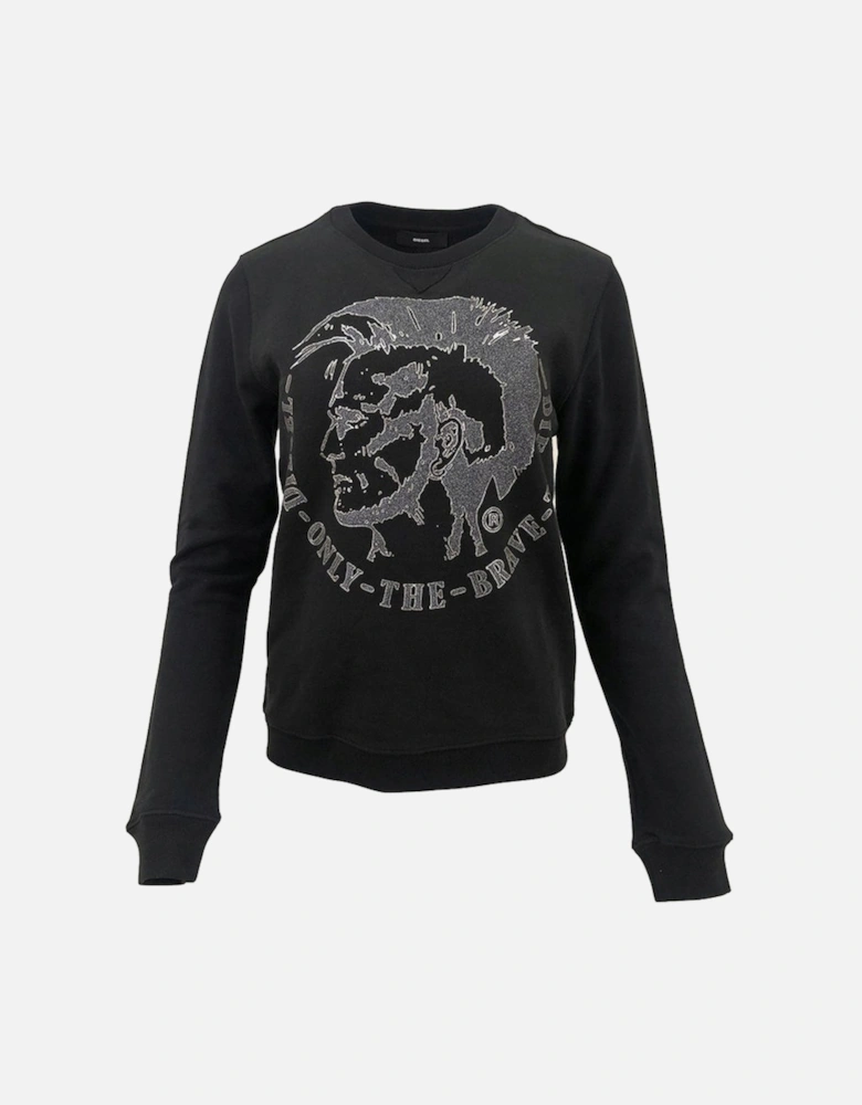 F RADI T Felpa Womens Sweatshirts Crew Neck Black Pullover Winter Sweater