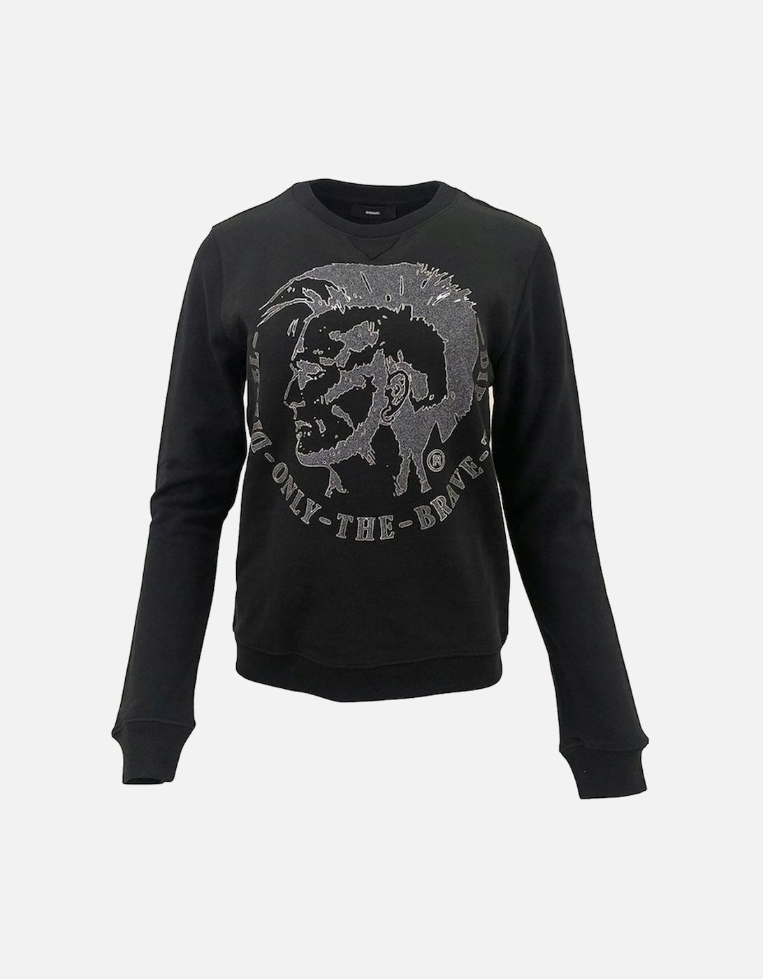 F RADI T Felpa Womens Sweatshirts Crew Neck Black Pullover Winter Sweater