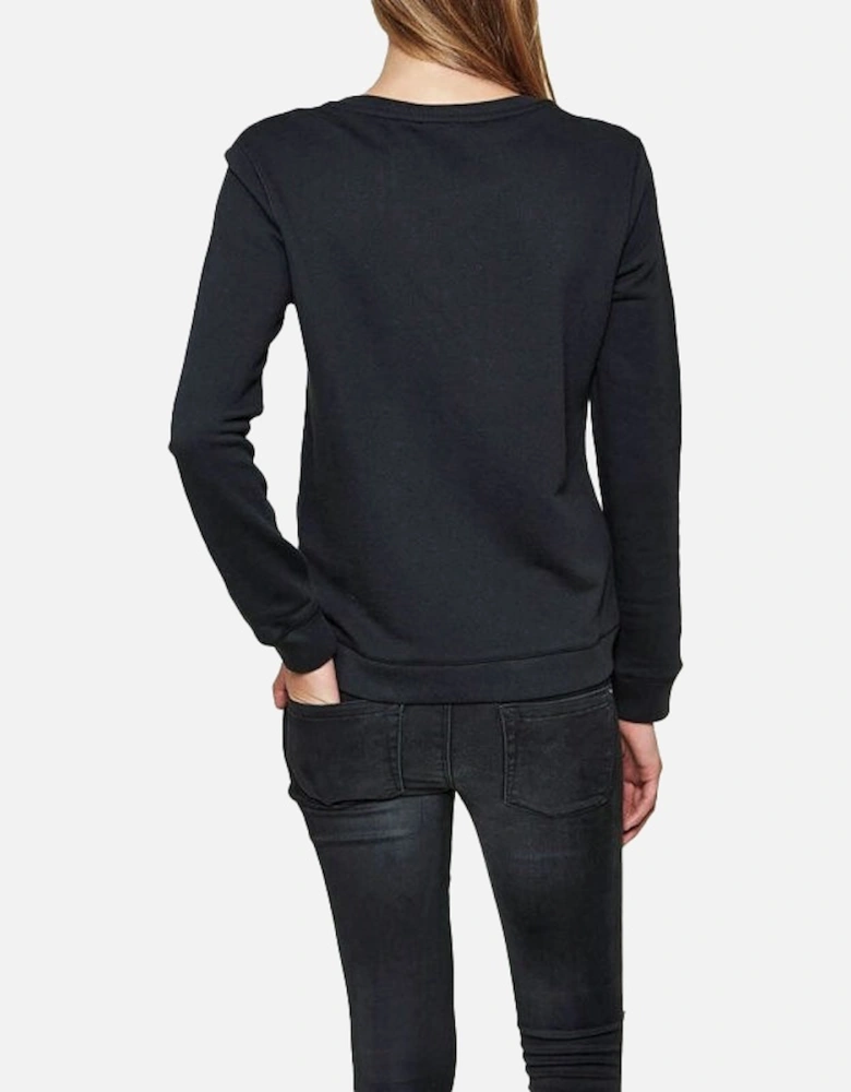 F RADI T Felpa Womens Sweatshirts Crew Neck Black Pullover Winter Sweater