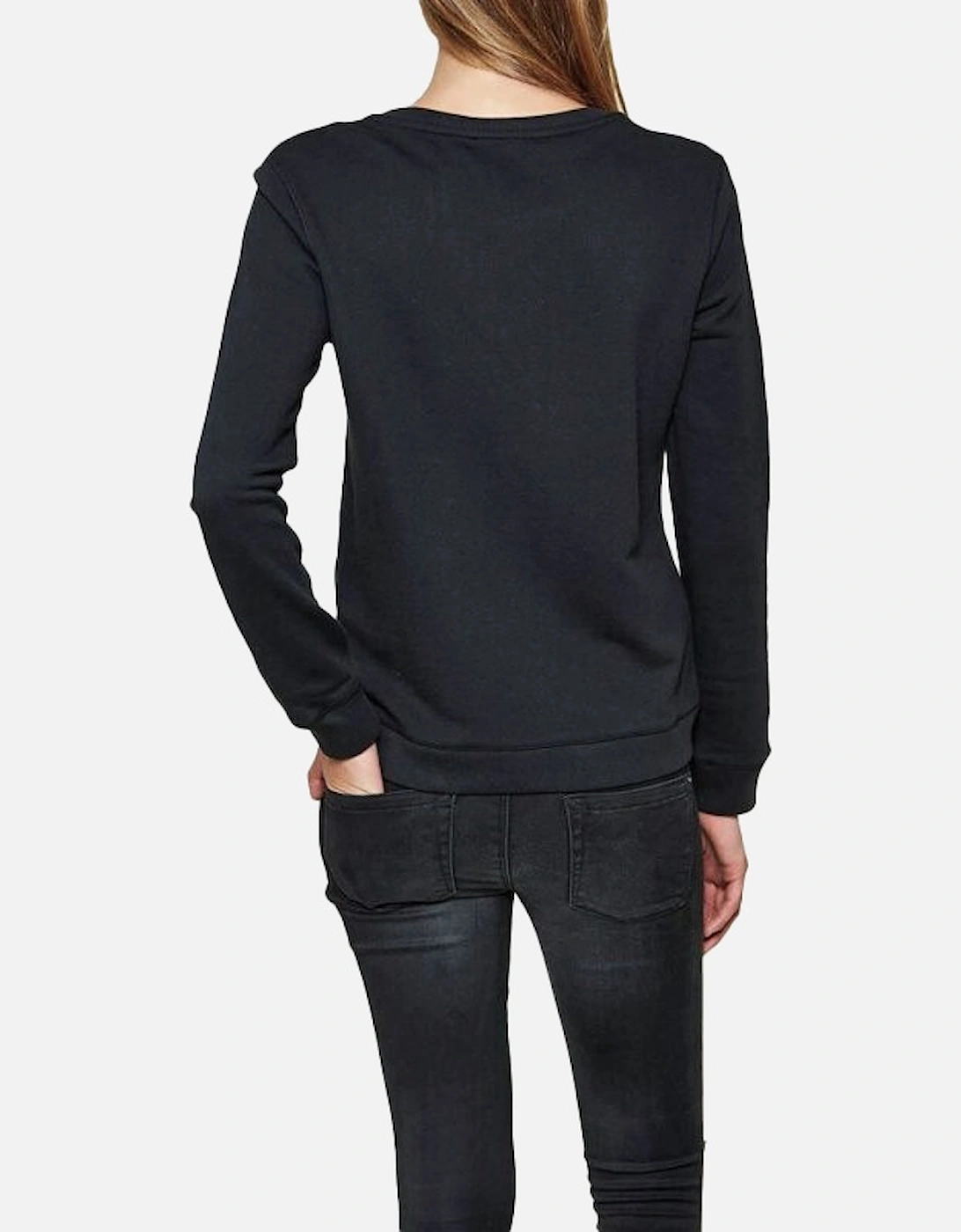 F RADI T Felpa Womens Sweatshirts Crew Neck Black Pullover Winter Sweater
