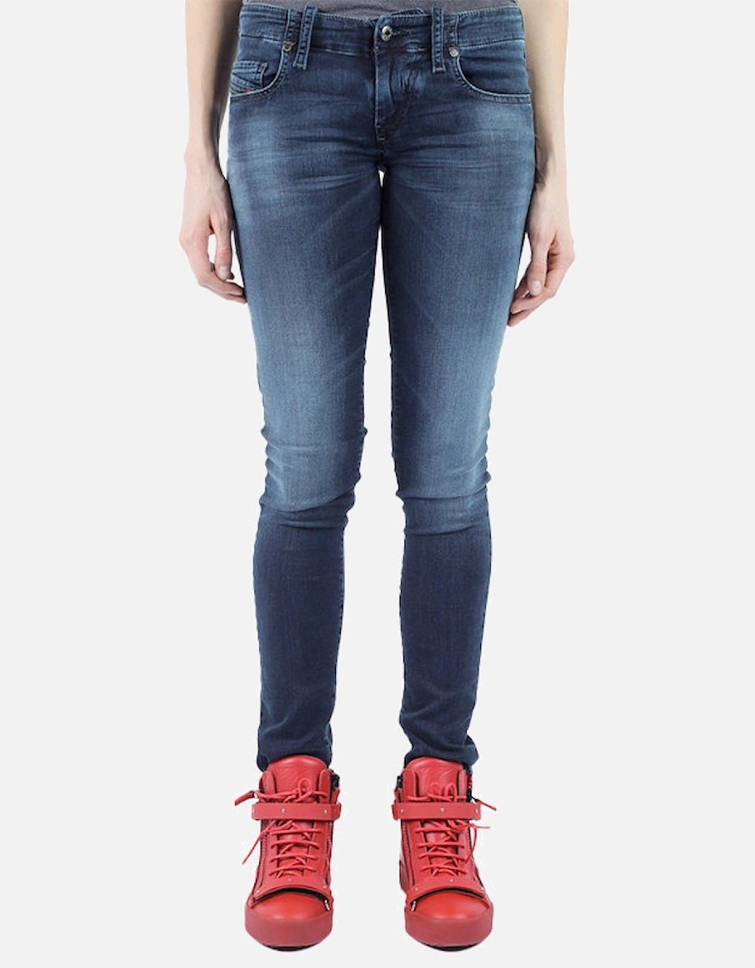 GRUPEE NE 0848K Womens Denim Jeans Slim Fit Skinny Casual Blue Jogg Pants, 6 of 5