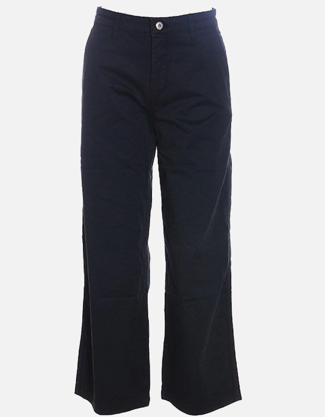 R ELOISE Womens Pant Trouser Loose Fit Causal Pants Navy Chinos Office