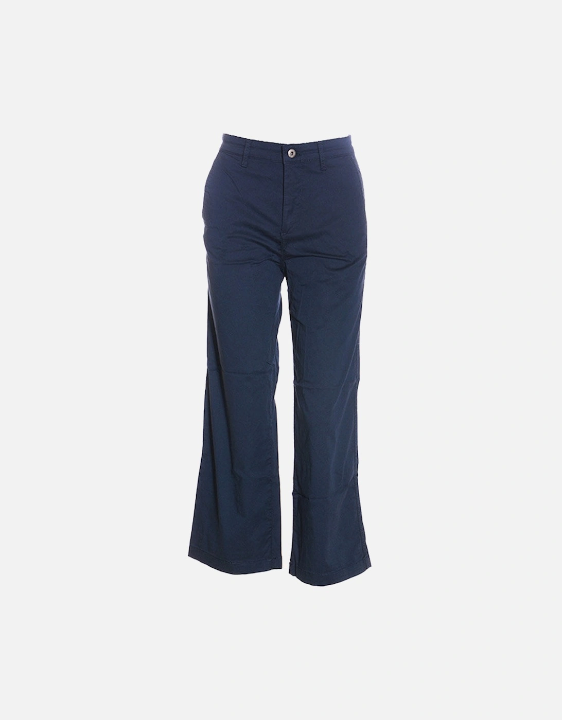 R ELOISE Womens Pant Trouser Loose Fit Causal Pants Navy Chinos Office