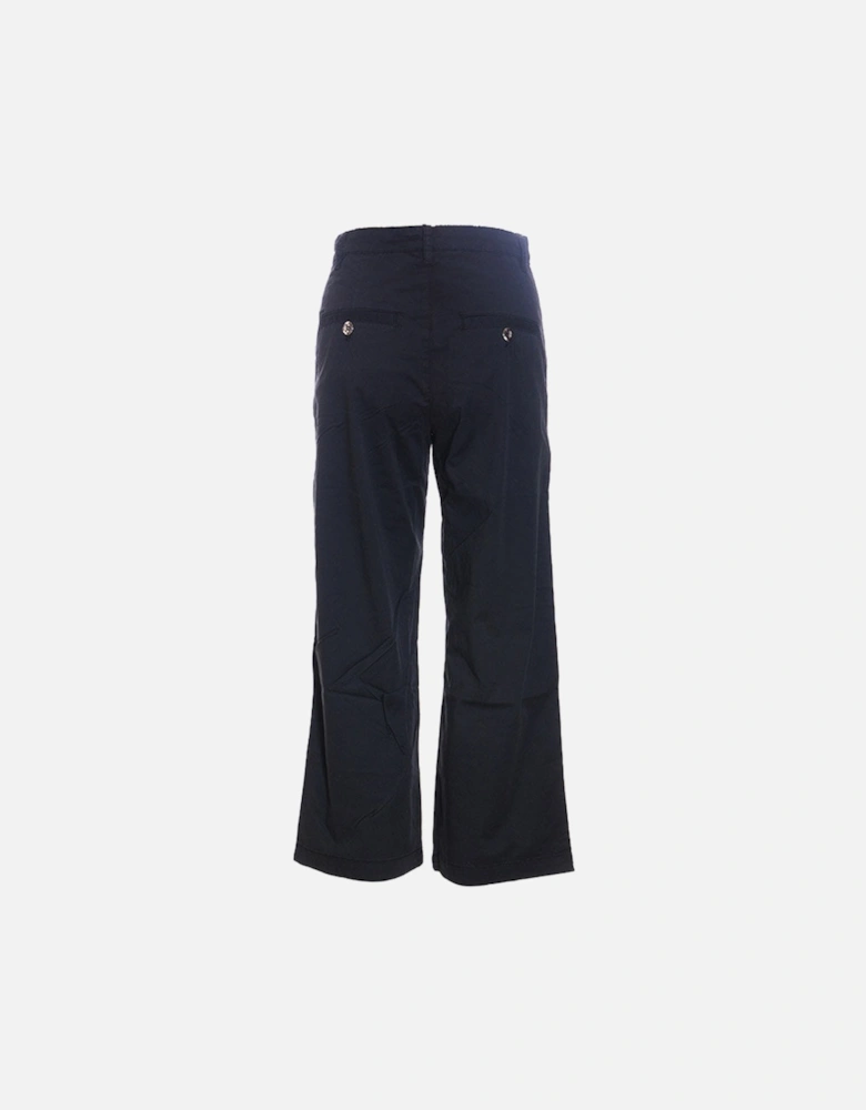 R ELOISE Womens Pant Trouser Loose Fit Causal Pants Navy Chinos Office