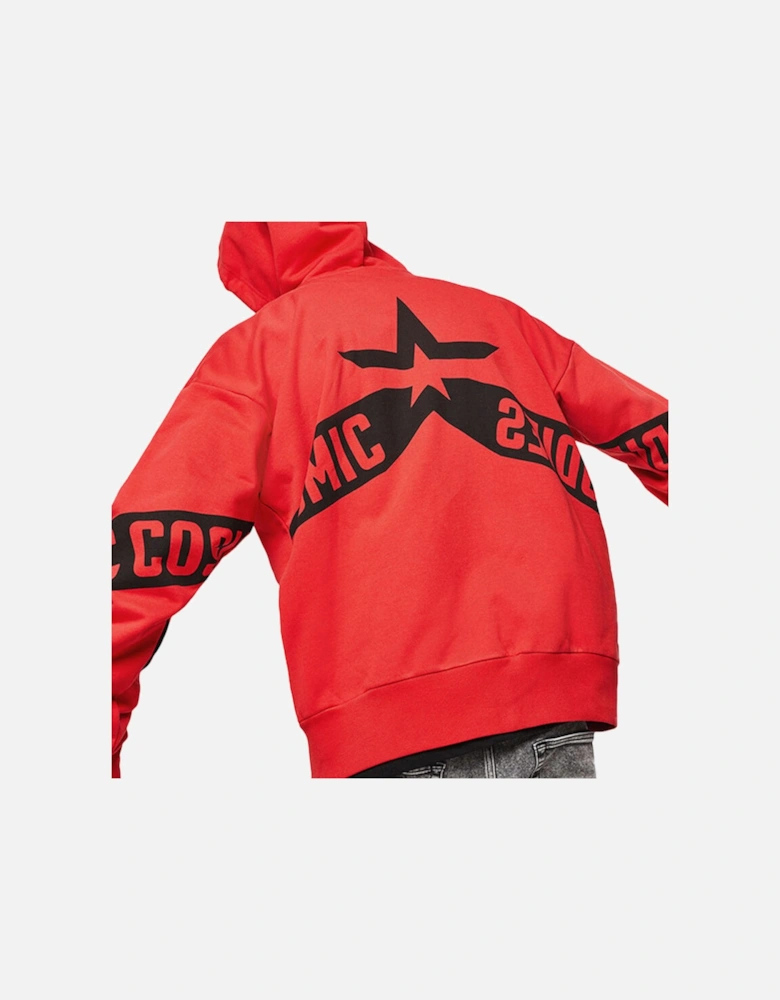 S ALBY ZIP FELPA Men Hoodies Full Zip Red Top Casual Hooded Sweatshirt XS
