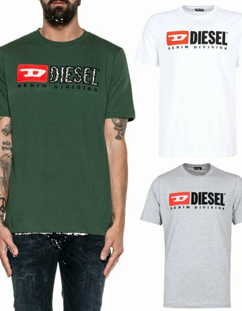 T JUST DIVISION Mens T Shirt Short Sleeve Crew Neck Casual Cotton Tee
