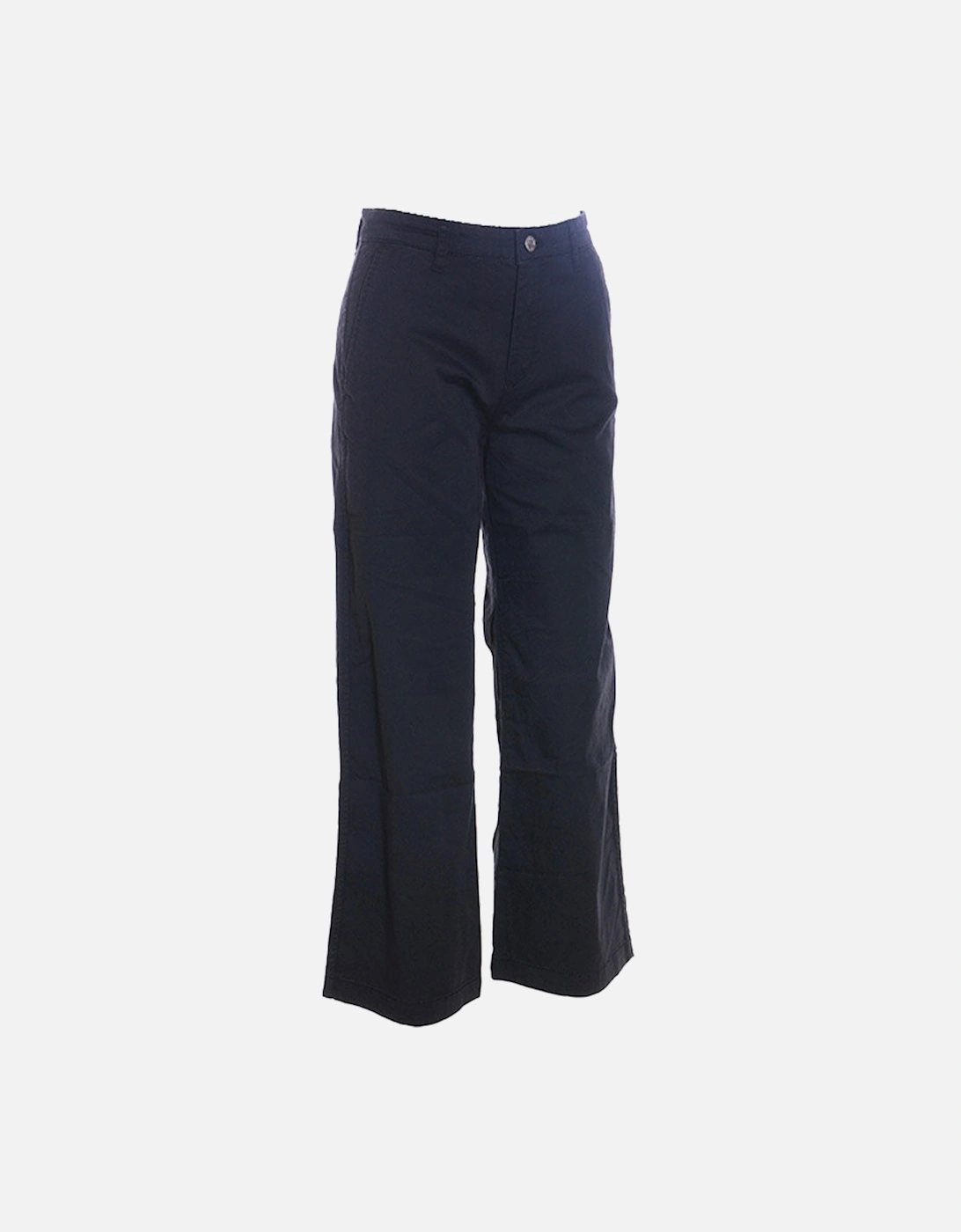R ELOISE Womens Pant Trouser Loose Fit Causal Pants Navy Chinos Office