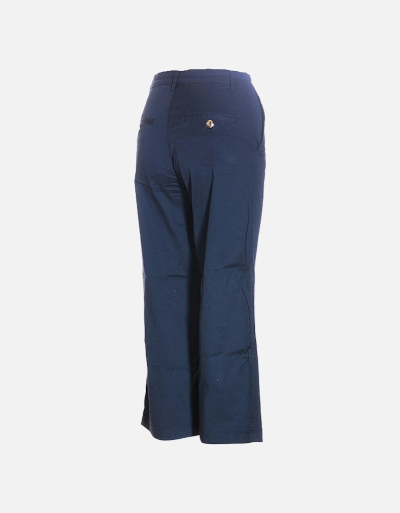 R ELOISE Womens Pant Trouser Loose Fit Causal Pants Navy Chinos Office