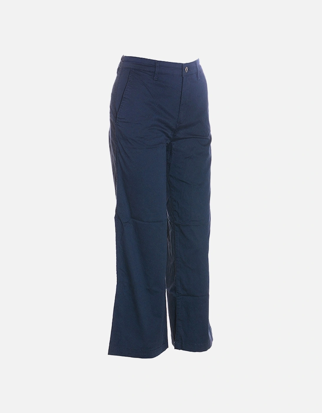 R ELOISE Womens Pant Trouser Loose Fit Causal Pants Navy Chinos Office