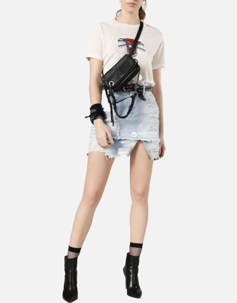 T SILY P Womens T Shirt Crew Neck Short Sleeves Regular Fit Casual Top