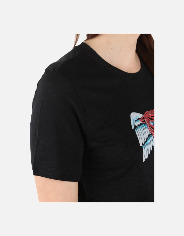 T SILY P Womens T Shirt Crew Neck Short Sleeves Regular Fit Casual Top