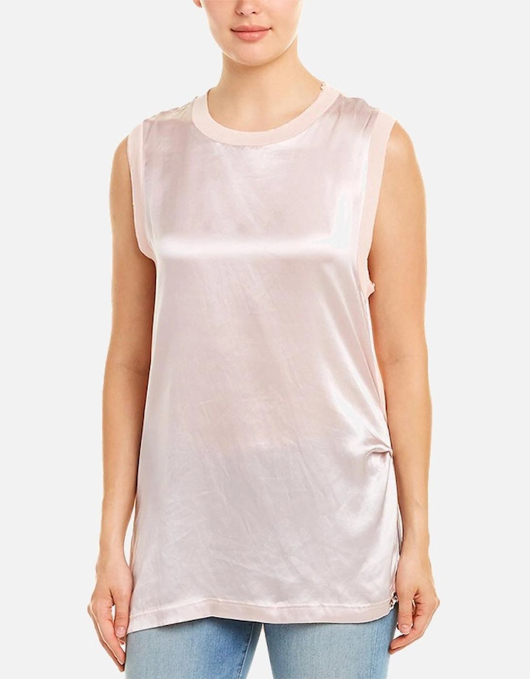 T HEIKA Womens Dress T-Shirt Vest Round Neck Sleeveless Casual Tank Top, 6 of 5