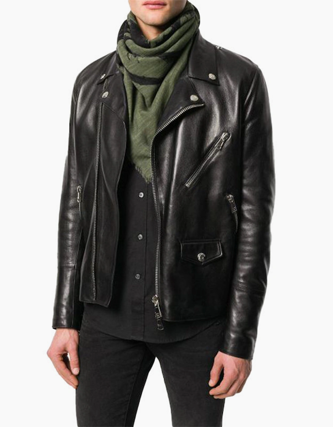 Diesel Men's DIESEL SWILLOT A Mens Scarf Winter Shawl Wrap Casual Gents Scarves Green Muffler - Tan