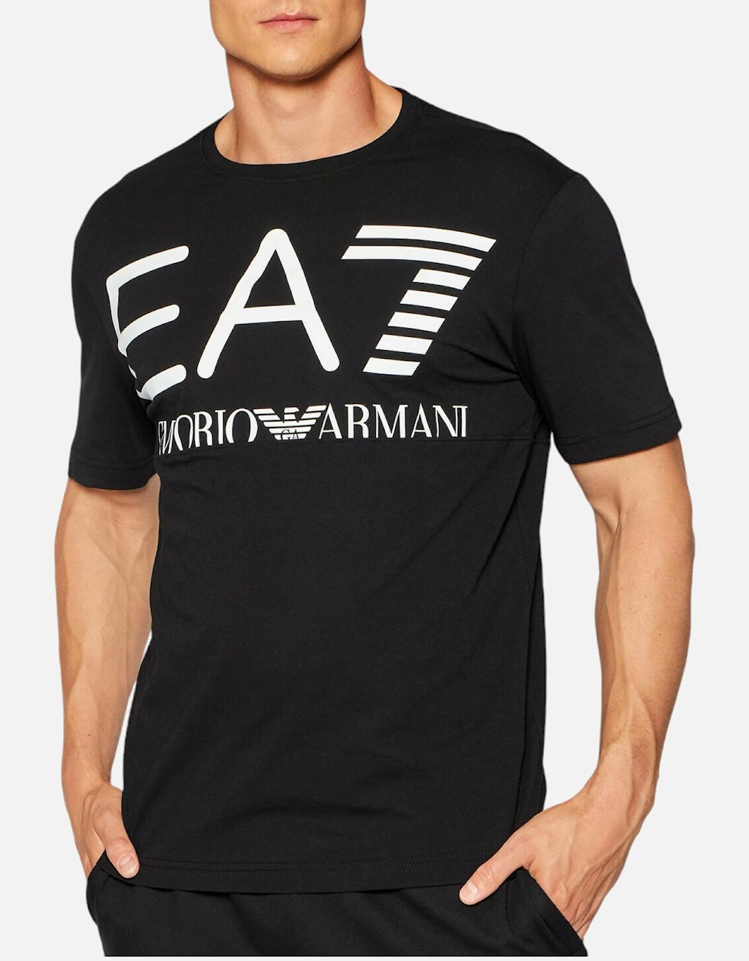 EA7 6KPT23 Mens T Shirts Crew Neck Emporio Tee Casual Summer Cotton Tops, 6 of 5