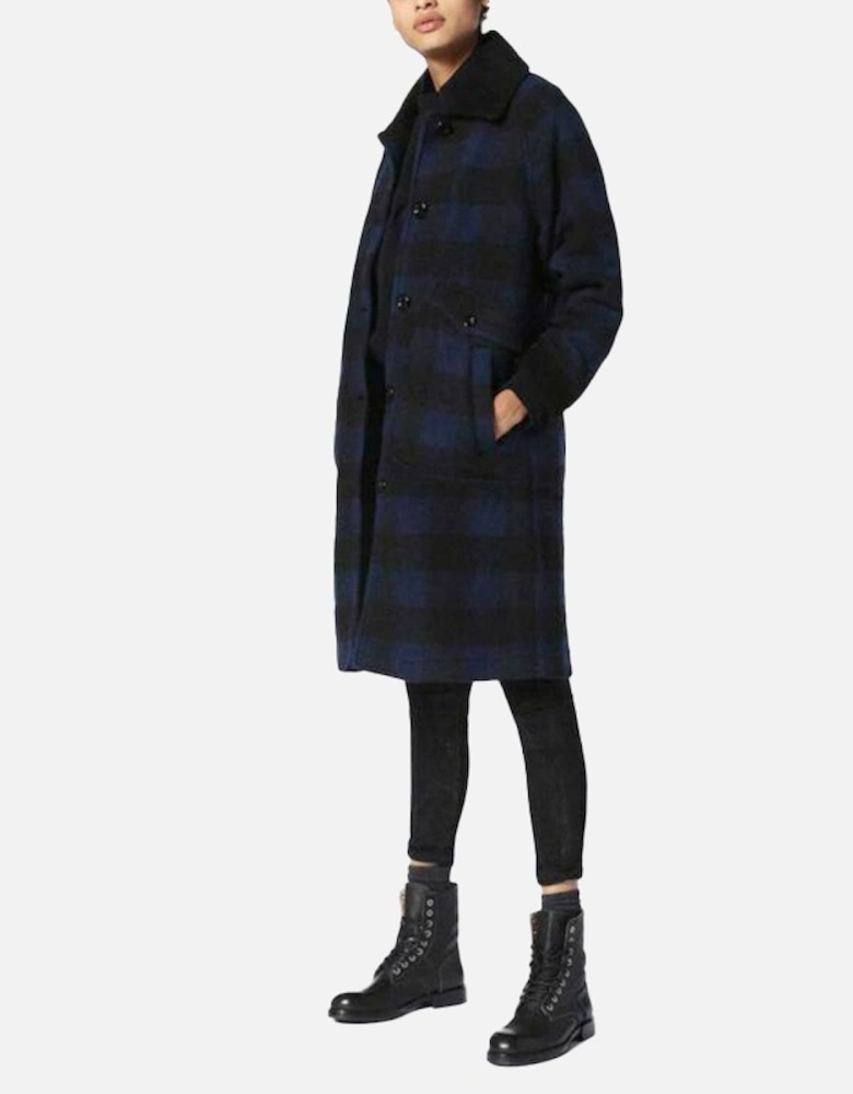 W-Dana Womens Waistcoat Single Breasted Trench XXS S L Blue Buffalo Check