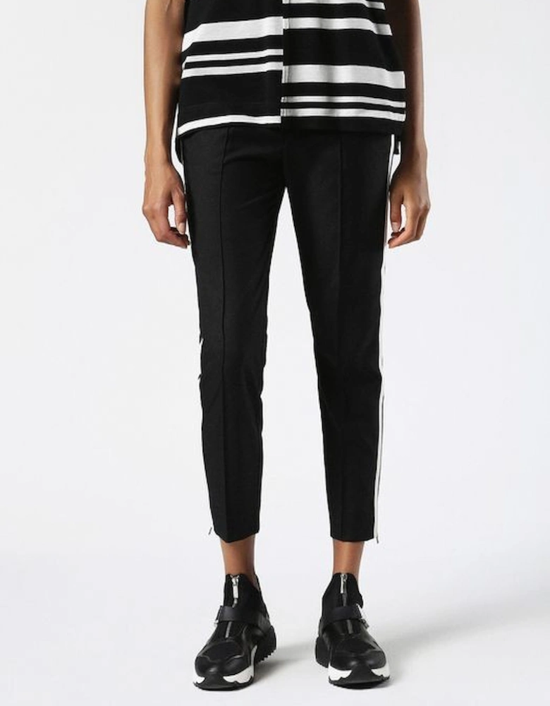 P Theas Pants AW 16 W24 - W32 Womens Chino Trousers Black Slim Fit Skinny Leg