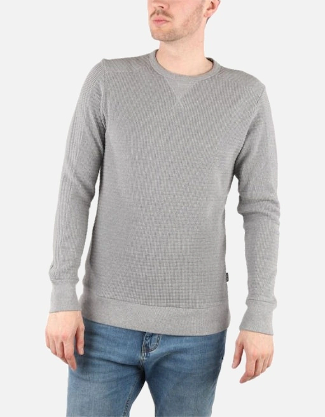 S JERRY FELPA Mens Sweatshirts Long Sleeve Pullover Lounge Wear Grey Top