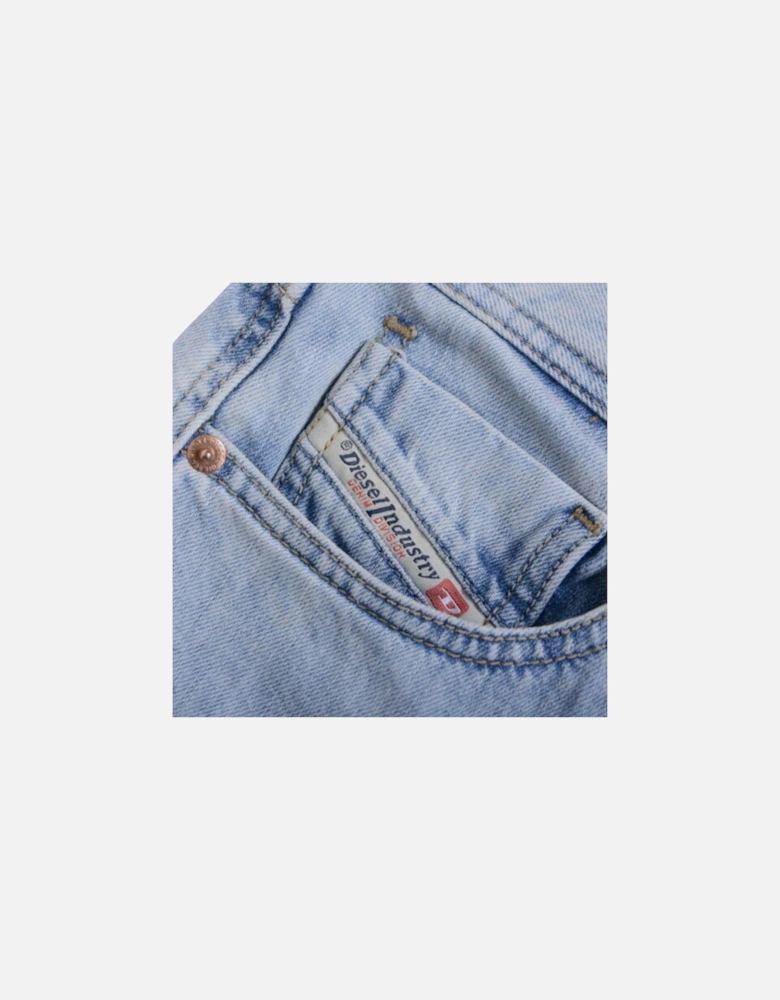 DAGH 084SX Mens Denim Jeans Regular Fit Straight Cotton Light Denim Blue
