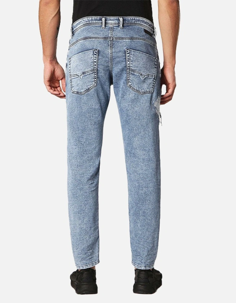 KROOLEY T 084PV W30 W31 Mens Denim Sweat Jogg Jeans Regular Fit Carrot