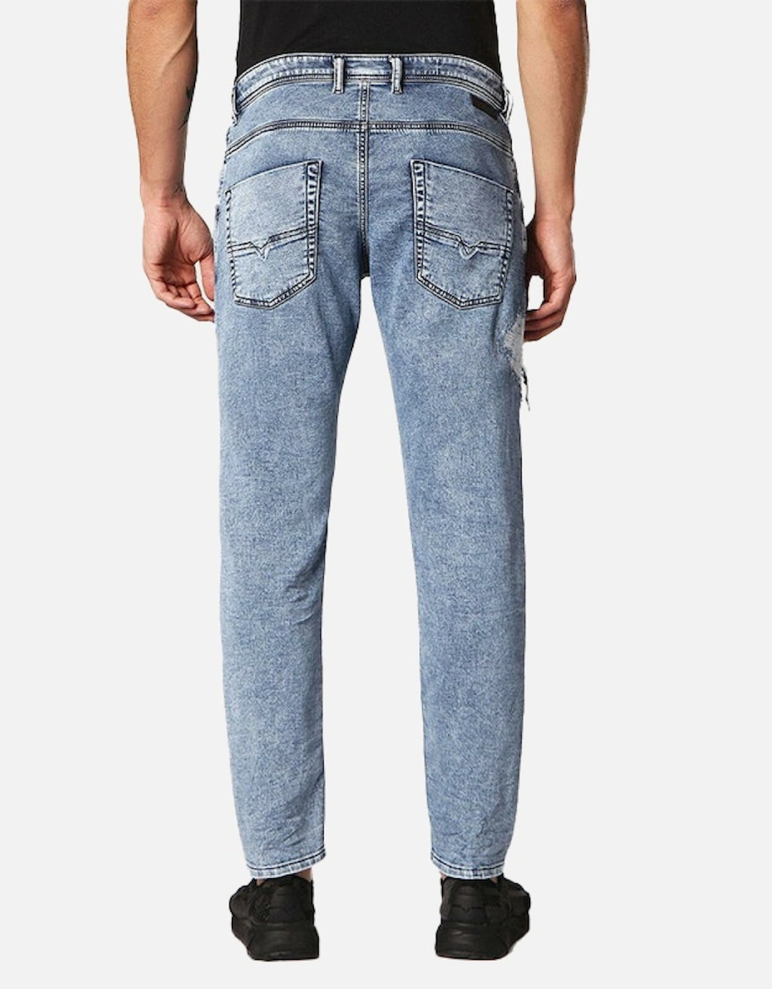 KROOLEY T 084PV W30 W31 Mens Denim Sweat Jogg Jeans Regular Fit Carrot
