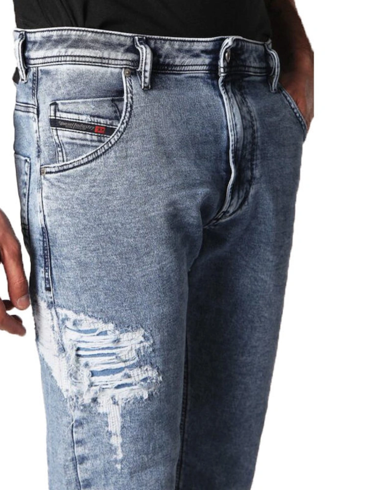 KROOLEY T 084PV Mens Jeans Sweat Jogg Pants Regular Fit Denim Trousers
