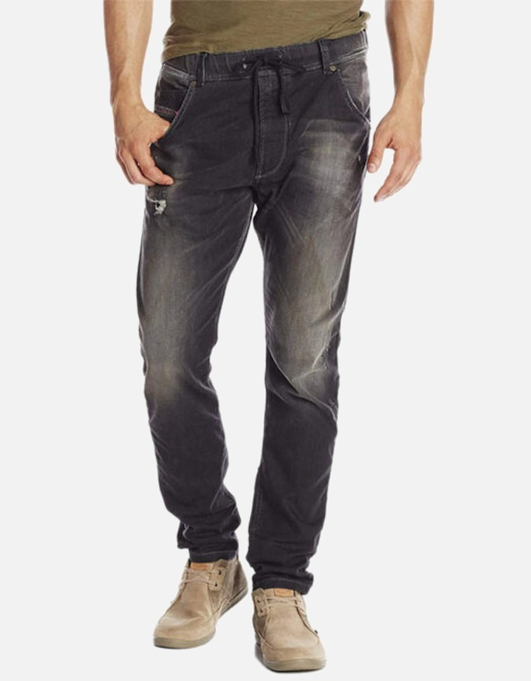 KROOLEY NE 0835B W26 - W30 Mens Denim Sweat Jogg Jeans Slim Carrot, 7 of 6