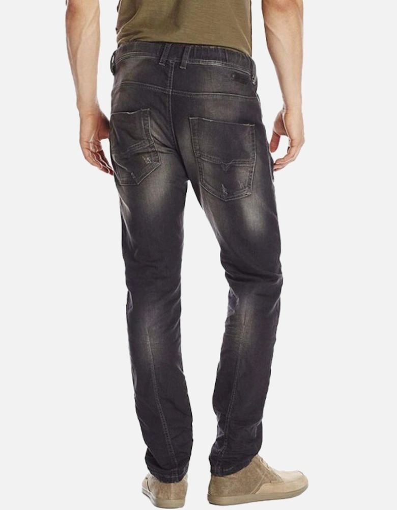 KROOLEY NE 0835B W26 - W30 Mens Denim Sweat Jogg Jeans Slim Carrot