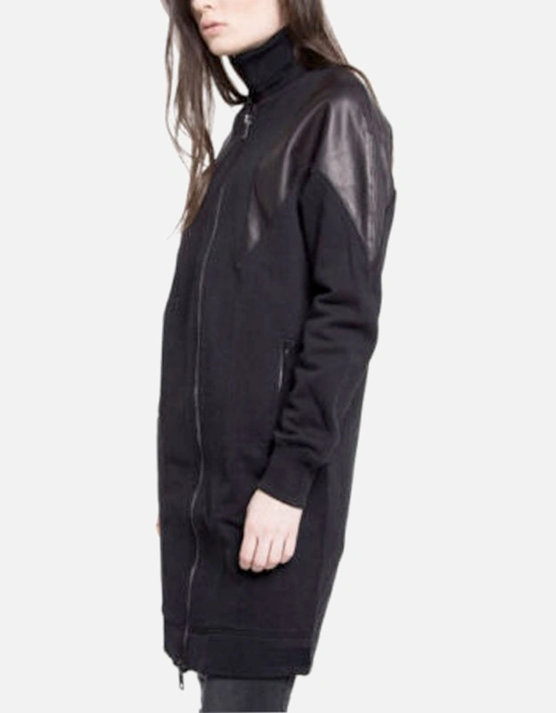 G Consuelo Womens Jacket Long Cardigan Shrug Size XS S Black Slim Zipped