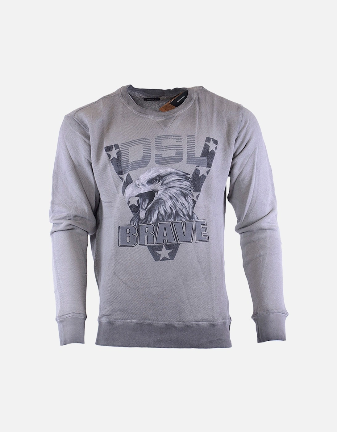 S JOE AD Mens Sweatshirt Crew Neck Casual Jumper Pullover Grey Cardigan, 7 of 6