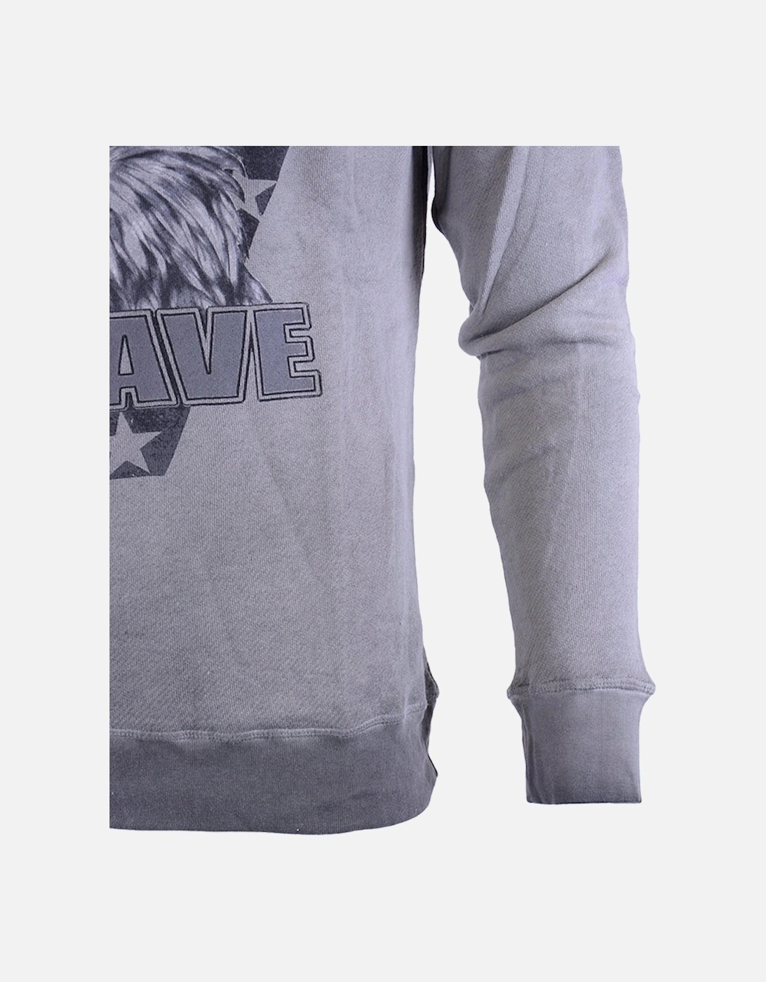 S JOE AD Mens Sweatshirt Crew Neck Casual Jumper Pullover Grey Cardigan