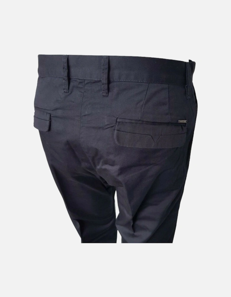 CHI PITT 0JAKH 81E Mens Chino Trousers Hose Stretch Casual Navy Pants