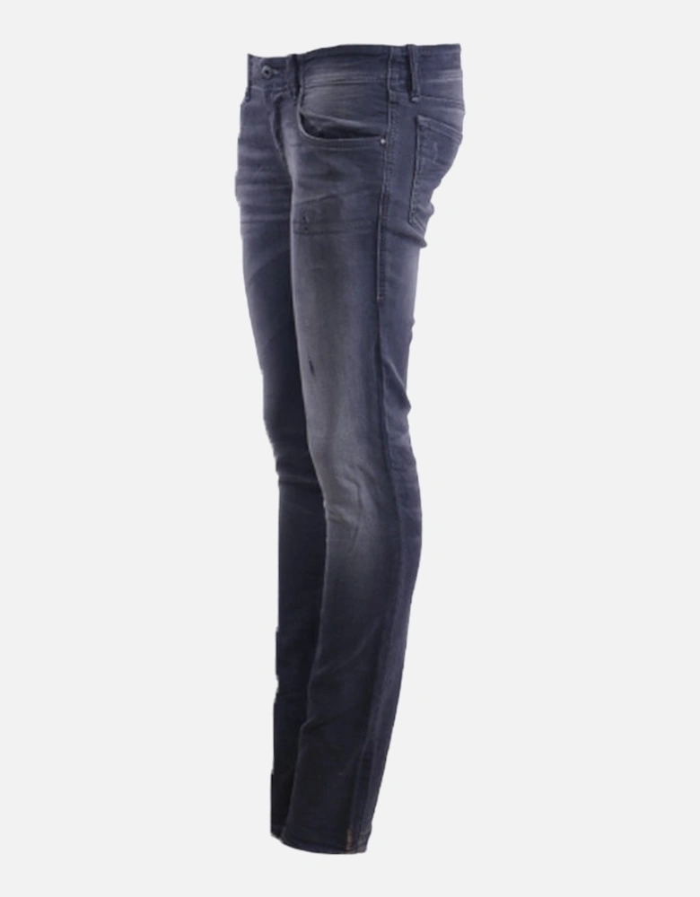 GRUPEE NE 0856S Womens Denim Sweat Jogg Jeans Distressed Slim Fit Skinny