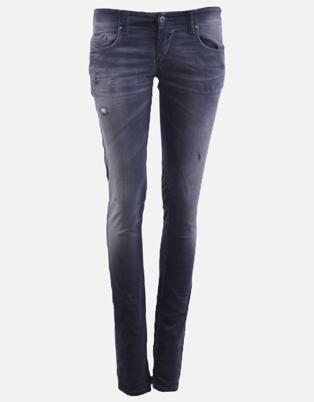 GRUPEE NE 0856S Womens Denim Sweat Jogg Jeans Distressed Slim Fit Skinny, 7 of 6