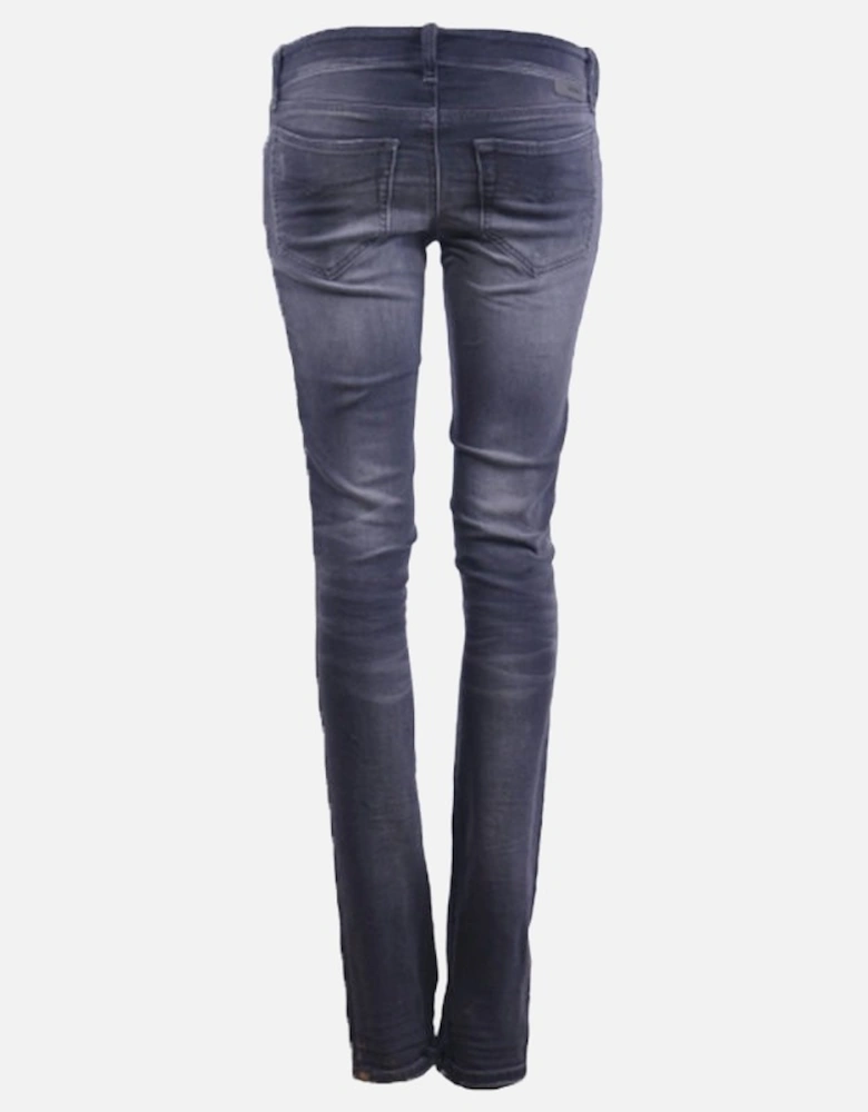 GRUPEE NE 0856S Womens Denim Sweat Jogg Jeans Distressed Slim Fit Skinny