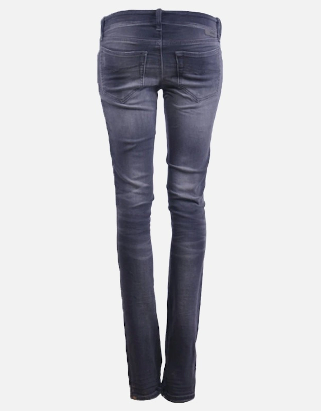 GRUPEE NE 0856S Womens Denim Sweat Jogg Jeans Distressed Slim Fit Skinny
