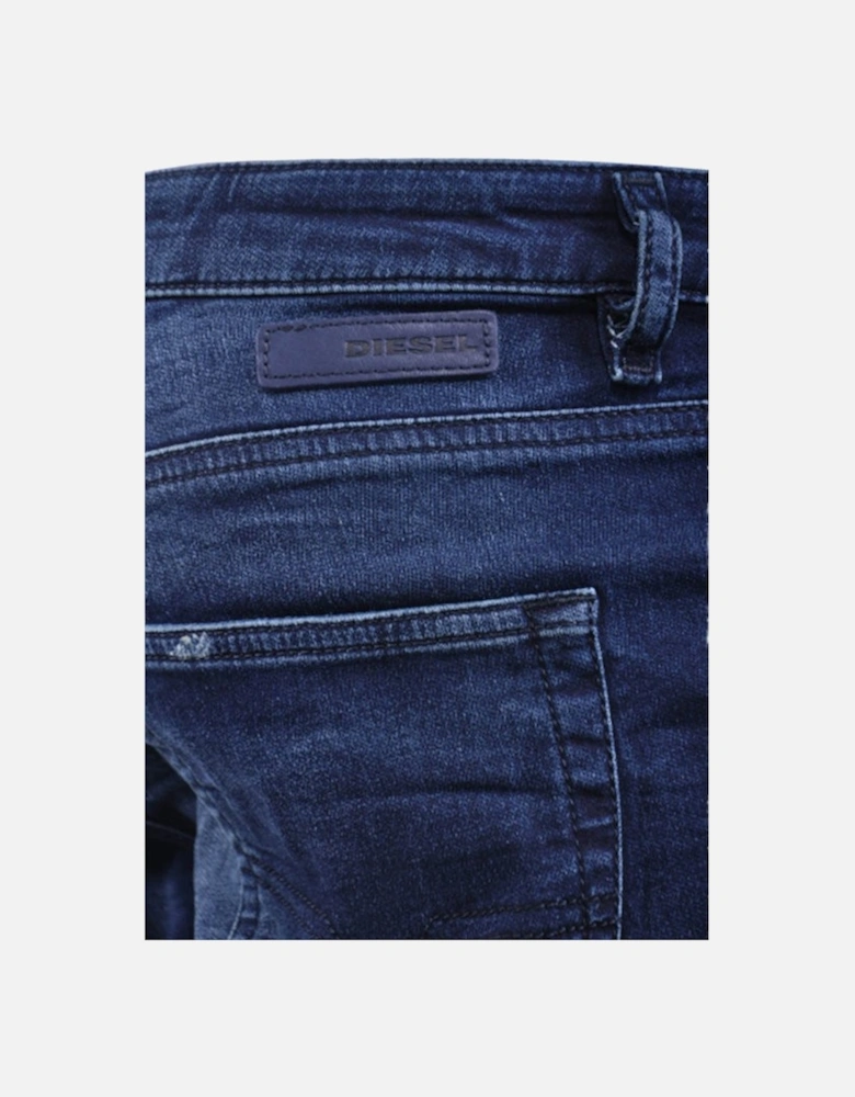 RIZZO NE 0601L Womens Jeans Regular Fit Sweat Jogg Denim Blue Trousers