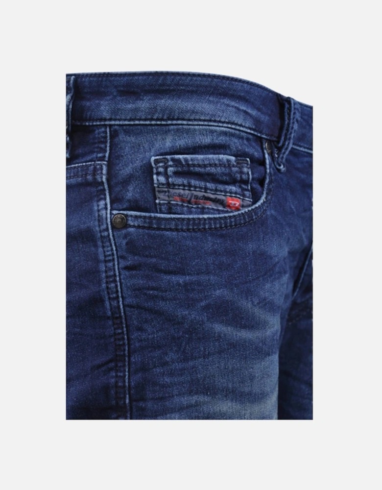 RIZZO NE 0601L Womens Jeans Regular Fit Sweat Jogg Denim Blue Trousers