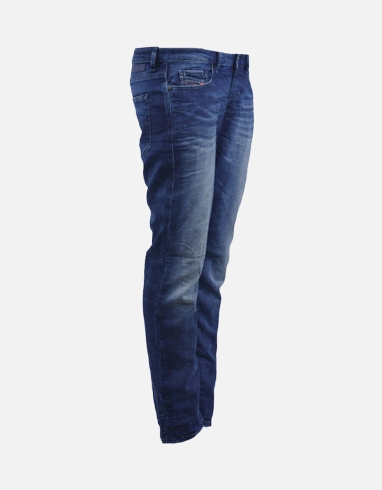 RIZZO NE 0601L Womens Jeans Regular Fit Sweat Jogg Denim Blue Trousers